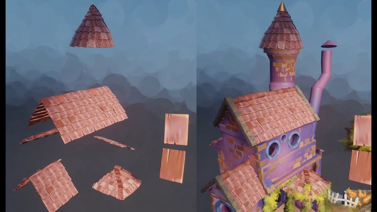 Wizards house, Dreams Playstation 4 environment sculpting (No sound)