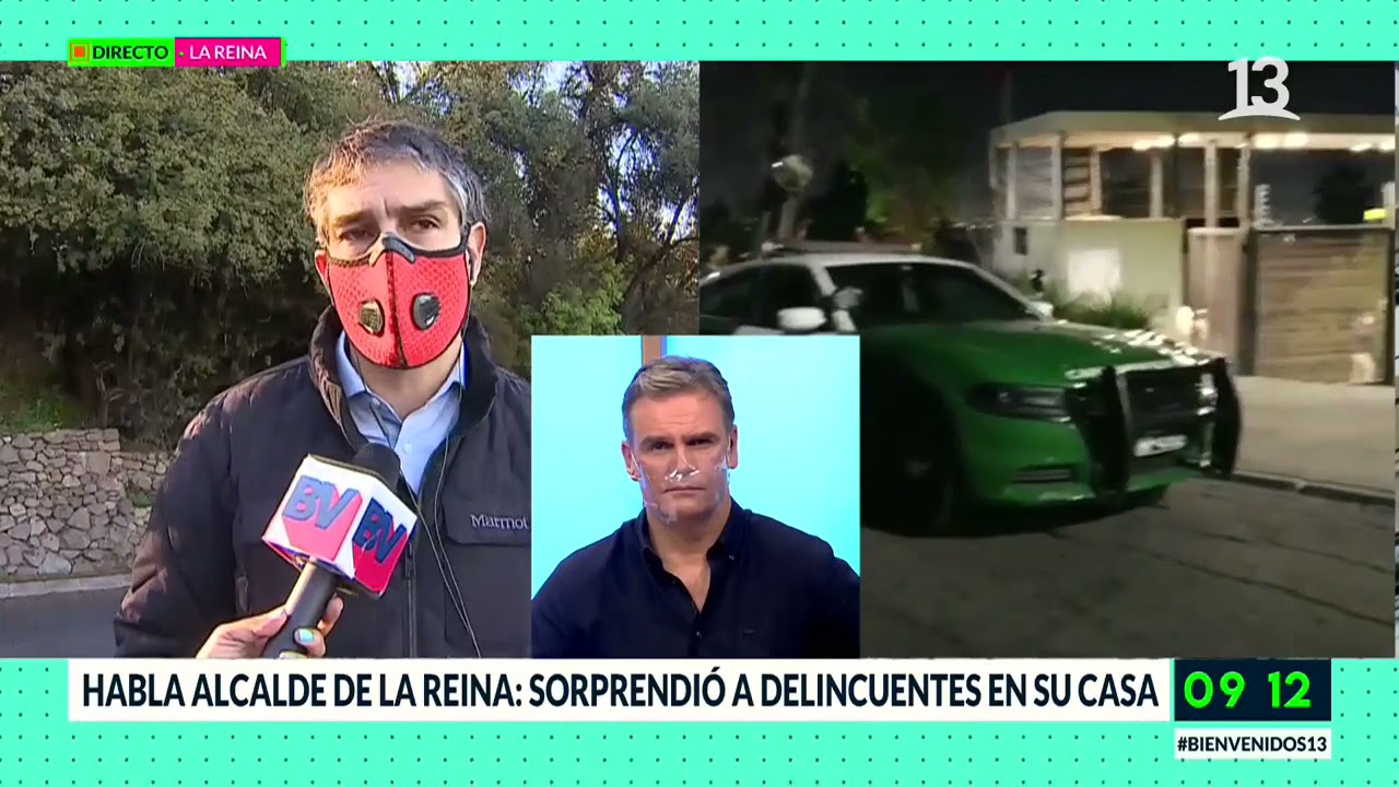 Alcalde de La Reina sorprendió a ladrones tratando de robar su casa. Bienvenidos, Canal 13.