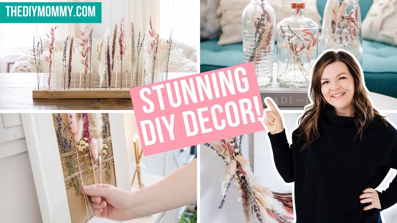 Aesthetic DIY Ideas for your Boho Cottagecore Home Decor 🌸 Dried Flowers + Upcycling