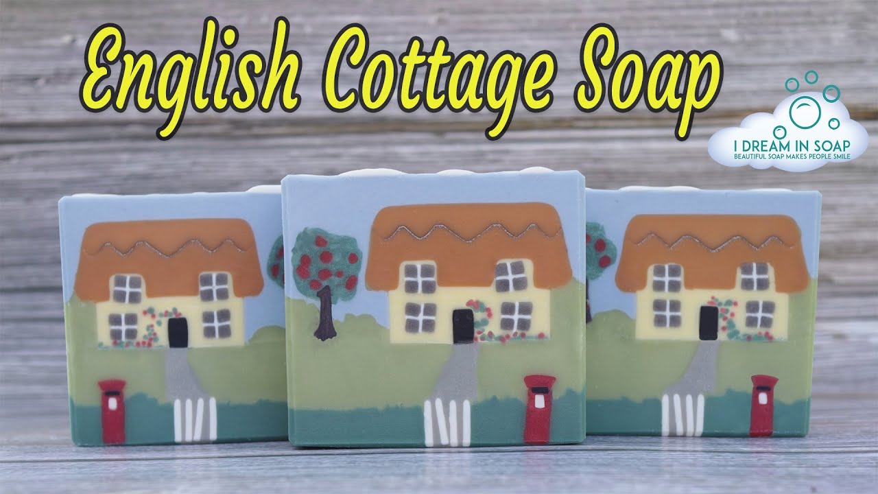 Cold process soap making Continent Series - Europe (England). Cold process embeds, sculpted layers