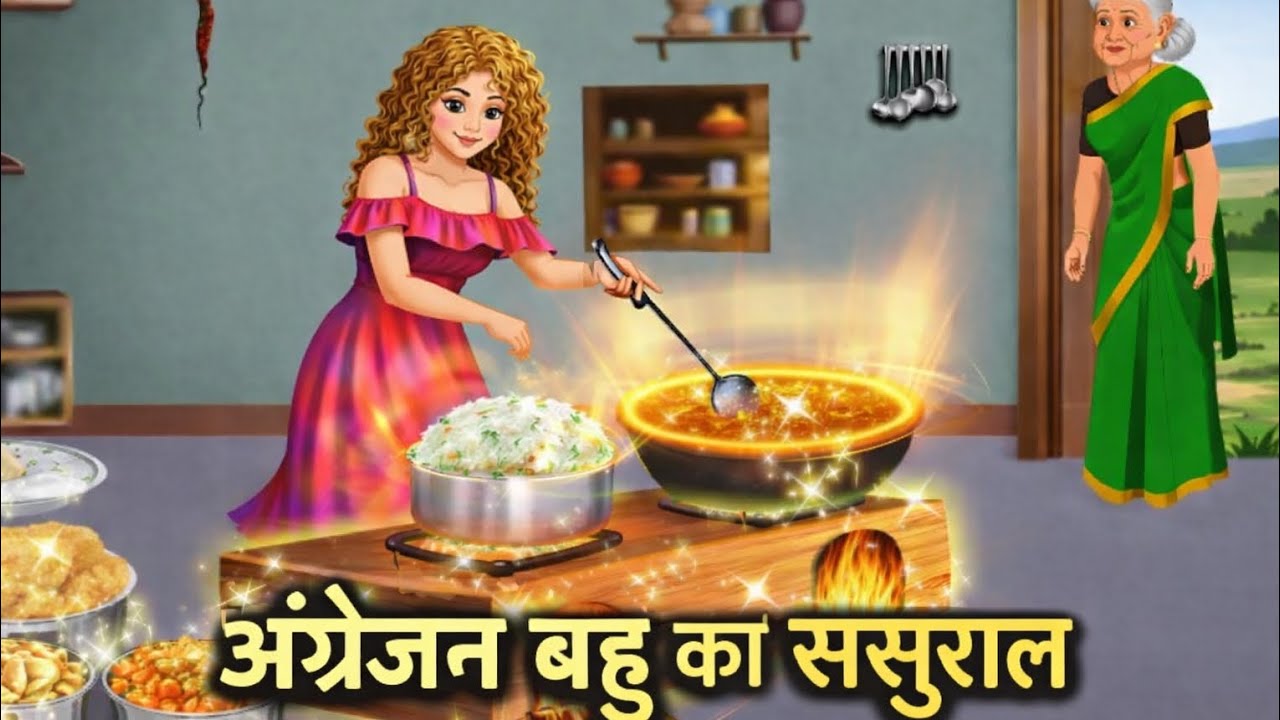 अंग्रेजन बहु का ससुराल।The in-laws of the English daughter-in-law।hindi kahaniya moralstory।sas bahu