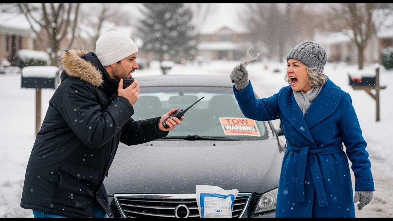 The Tow Warning Sticker And The HOA Snow Compliance Squad That Fell Apart On My Driveway