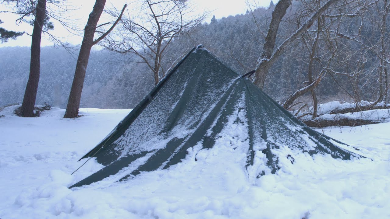 Кемпинг на снегу | Stealth Tarp Shelter | Solo Lakeside | Ep.2