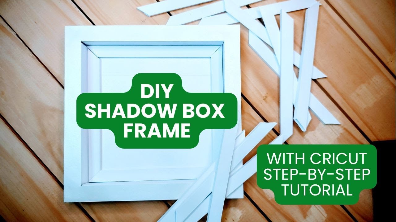 Shadow Box Frame SVG Templates with spacers Cricut Tutorial SVG cut files Silhouette Cameo Files