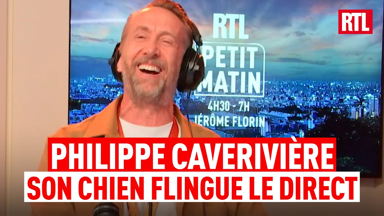 Philippe Caverivière : son chien flingue le direct sur RTL 🤣