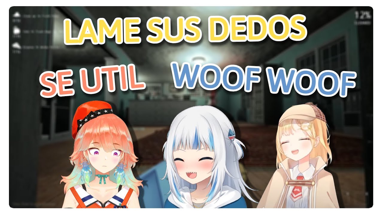 Gura se convierte en perro, traiciona a Ame y Kiara le dice inútil | AmeSameTori [HoloEN] [Sub Esp]