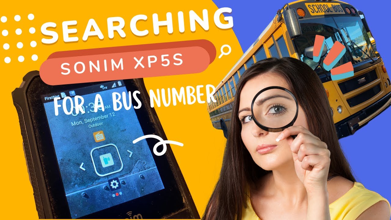 Searching for a specific bus number in my contact list - SONIM XP5S