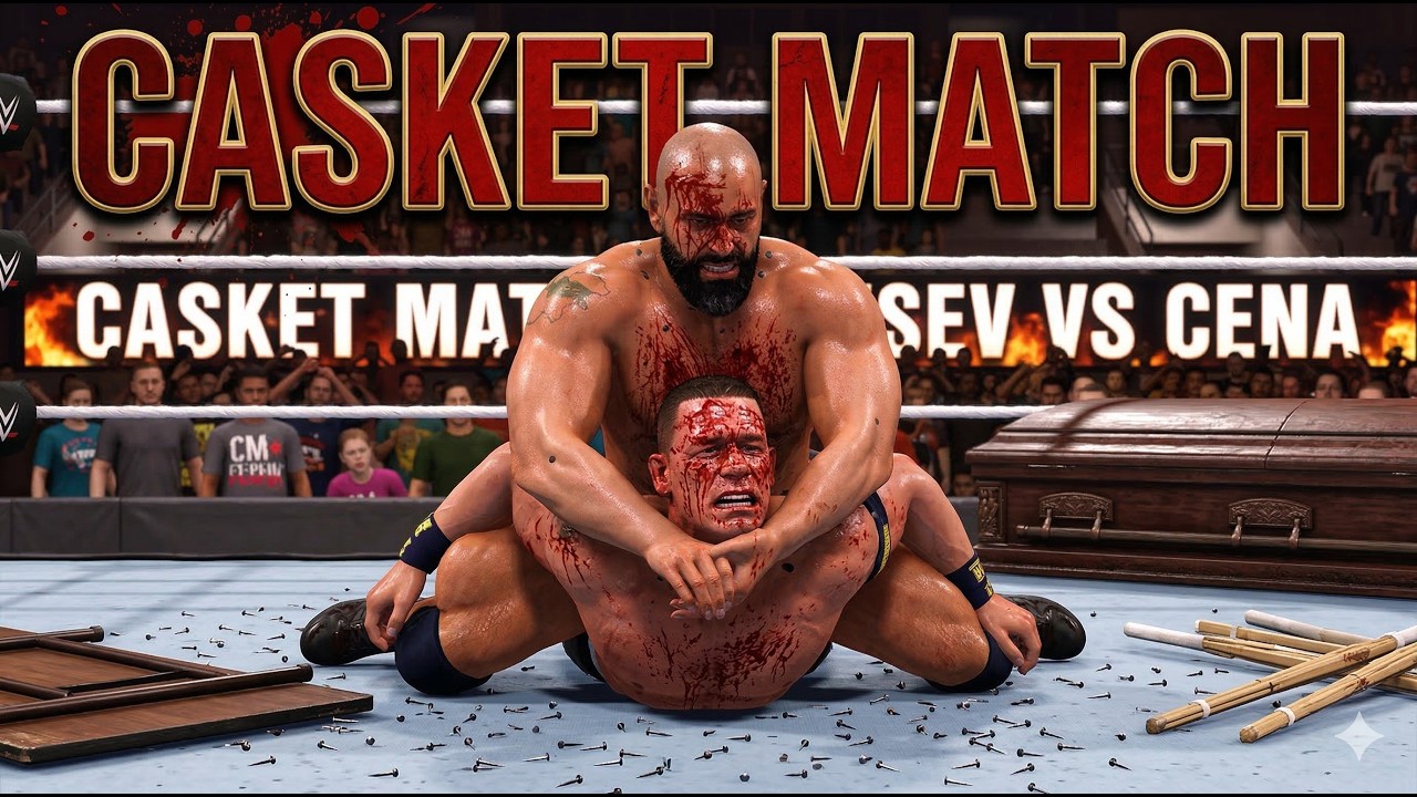WWE 2K26 - John Cena Vs Rusev - Casket Match | WWE United States Championship