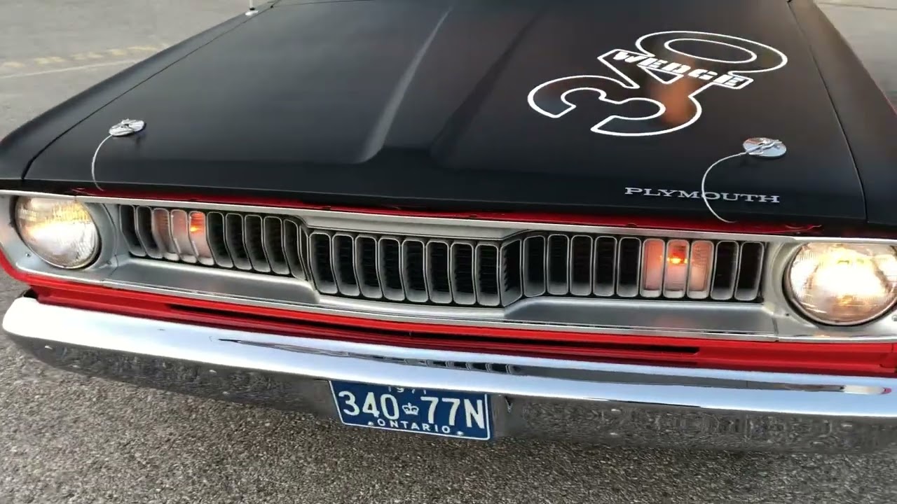 My 1971 Demon 340 idling along side a 1971 Duster 340