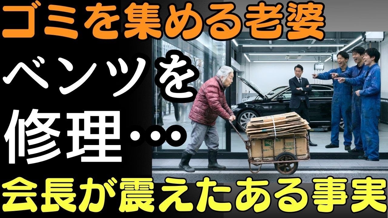 ゴミを集める老婆がベンツを修理…会長が震えた“ある事実  人生の教訓