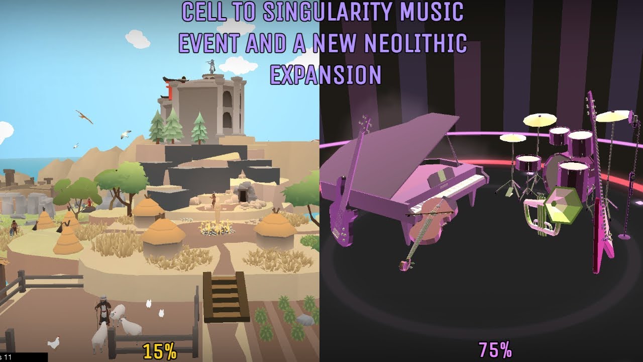 Cell to singularity music event and neolithic age expansion | Music event updated