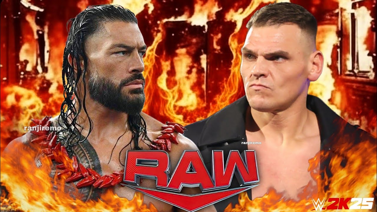 Roman Reigns vs Gunther Wwe Raw Netflix 10 Feb 2026 Wwe2k25 Simulation - FULL MATCH