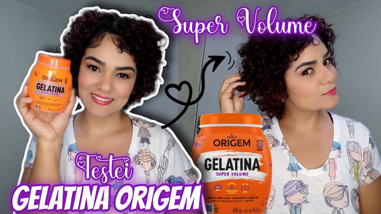 Testei a Gelatina Origem Nazca Super Volume