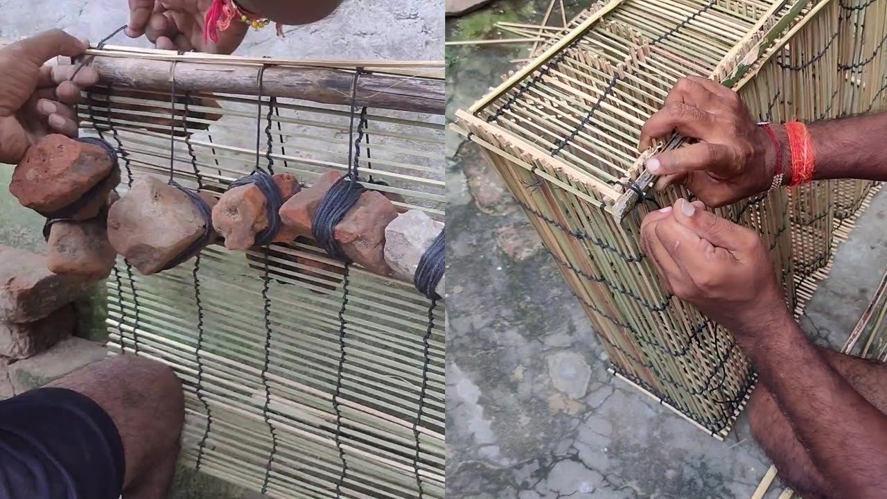 फिशिंग ट्रैप बनाने का तरीका | making bamboo fishing 🎣 trap #fishing