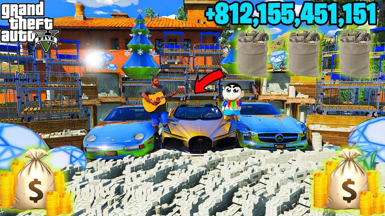 FRANKLIN TOUCH ANYTHING BECOME GOLD ll EVERYTHING IS FREE IN GTA5! HackerYatOP