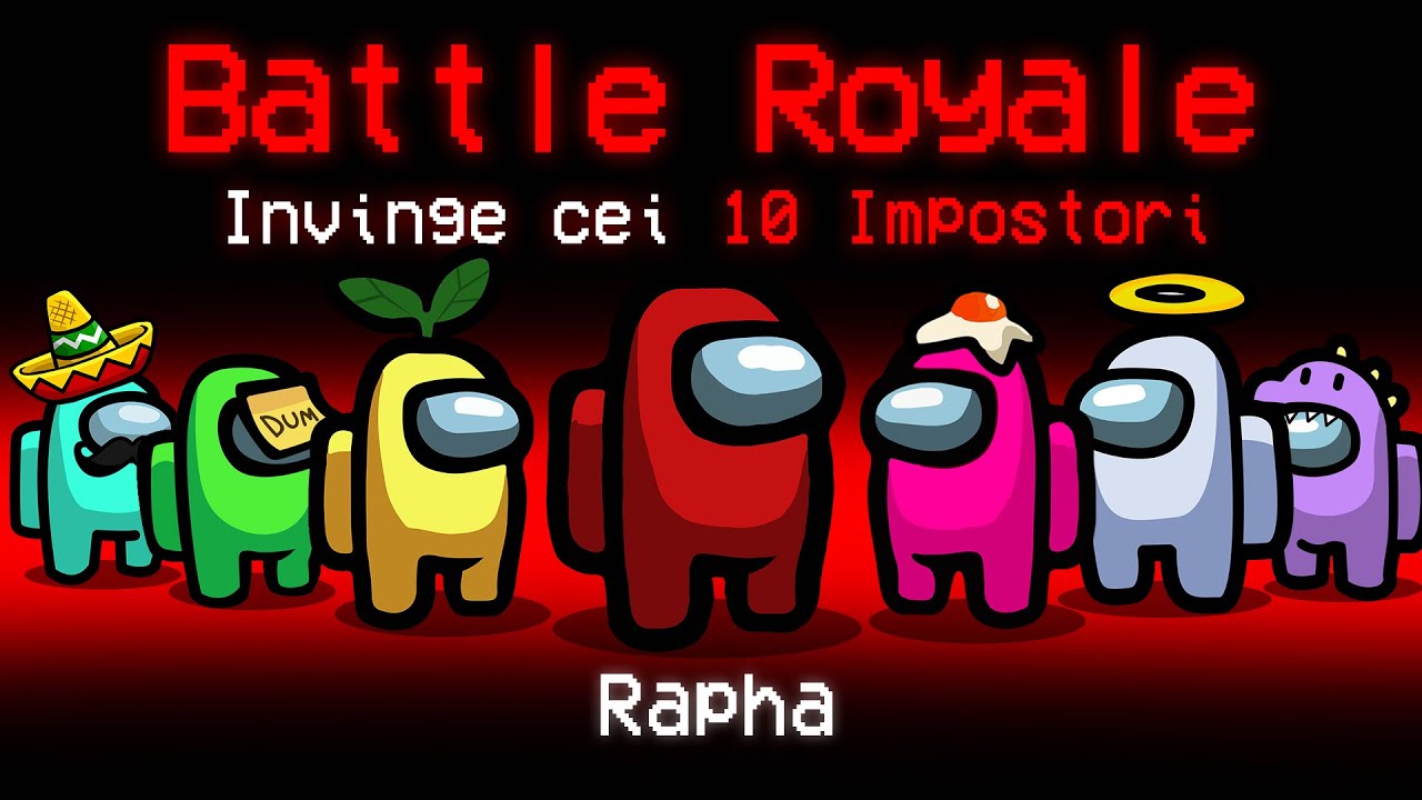 Among Us dar este Battle Royale cu Youtuberii! (Noul Mod)