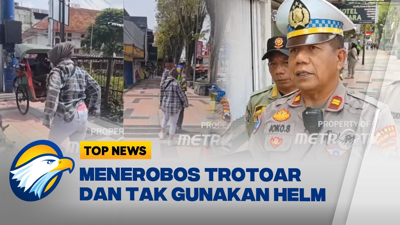Ibu di Magelang Viral Usai Mengejek Polisi Saat Edukasi Lalu Lintas - [Top News]