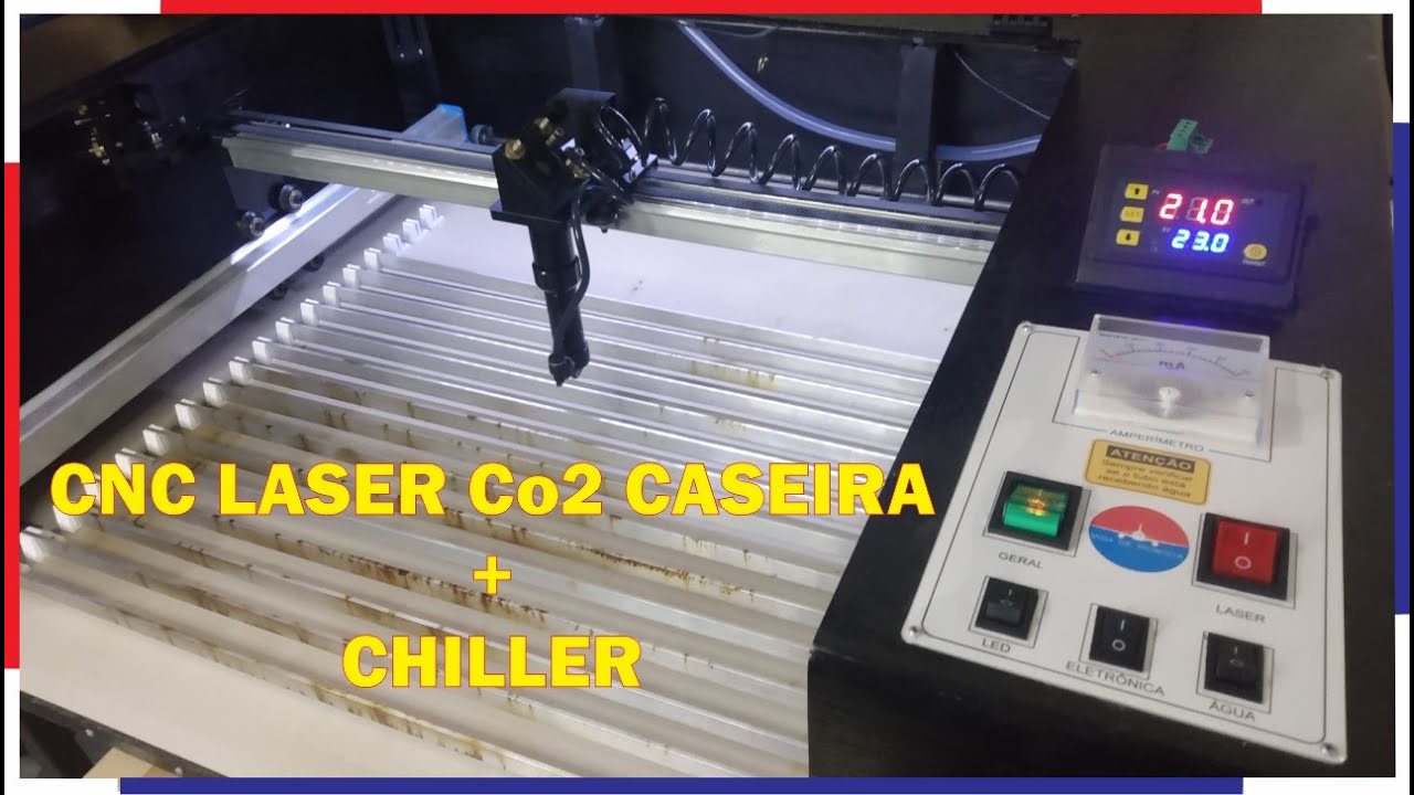 Assista se está construindo sua CNC Laser Co2  40w Caseira + Chiller - Dicas práticas