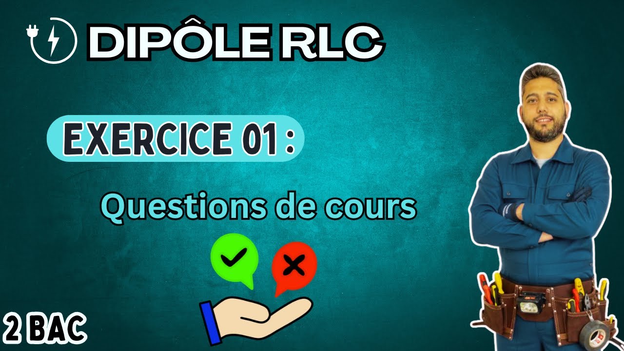 Exercice 01 - Les oscillateur libres d’un circuit RLC - Électricité ⚡️- 2 BAC BIOF - Prof Mouslim