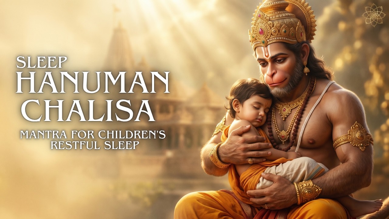  Slow Hanuman Chalisa 🙏 | Peaceful Sleep for Kids | Night Protection & Fear Relief | 21 Times