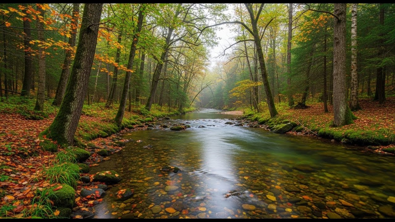 Calm Flowing River 🌿 Peaceful Natural Ambience for Meditation and Deep Sleep #961