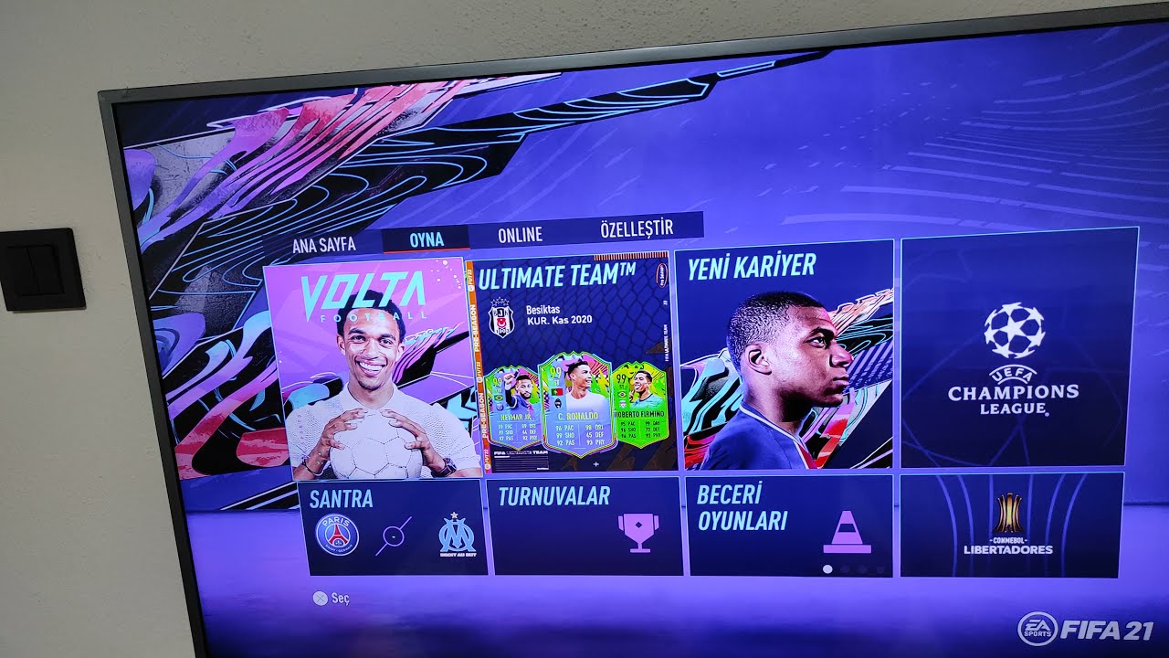 Ps5 Fifa21 T&uuml;rk&ccedil;e yapma %100
