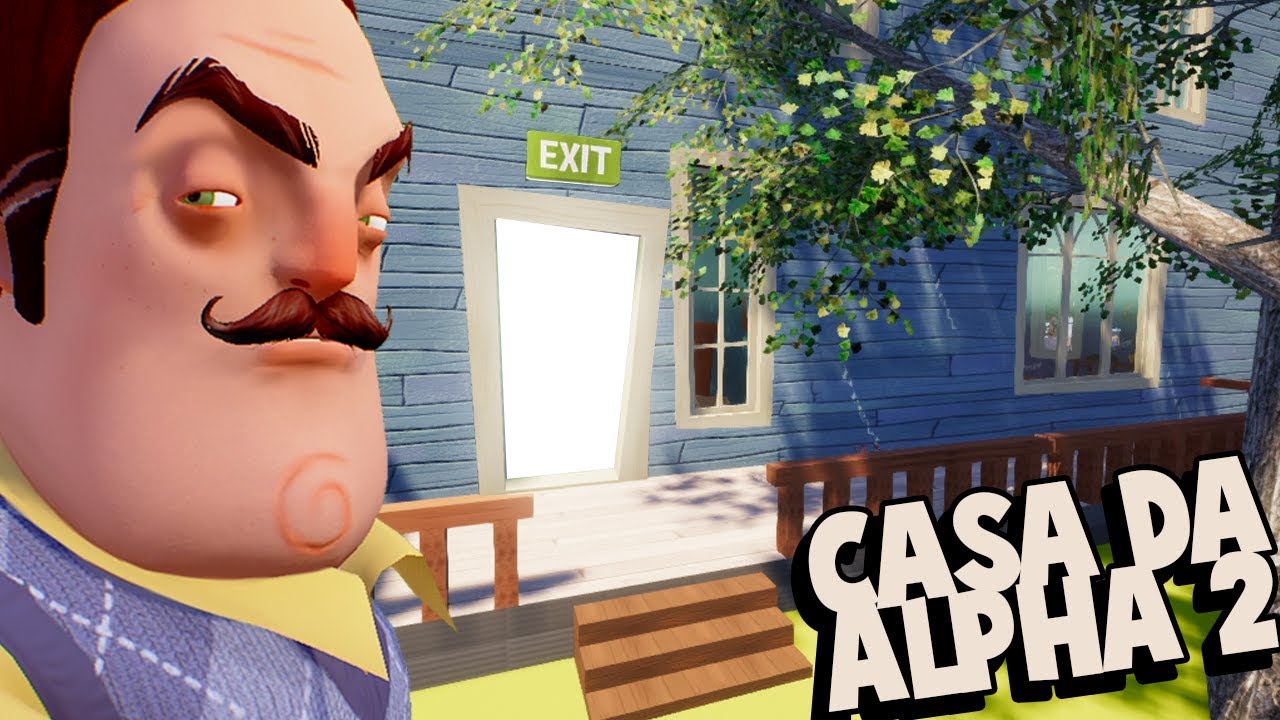 A CASA DO VIZINHO NA ALPHA 2! COM UM FINAL DIFERENTE! | Hello Neighbor