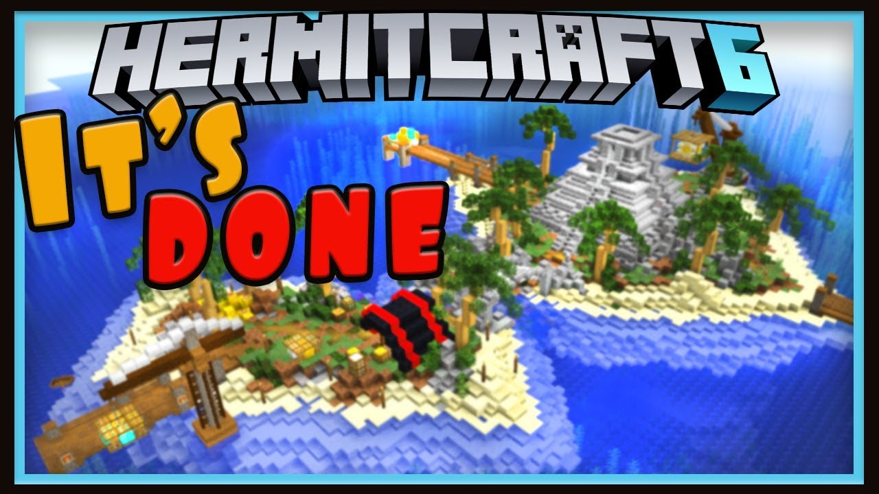 Hermitcraft Season 6: Finishing Treasure Island And Mine  (Minecraft 1.13 survival let's play Ep.14)