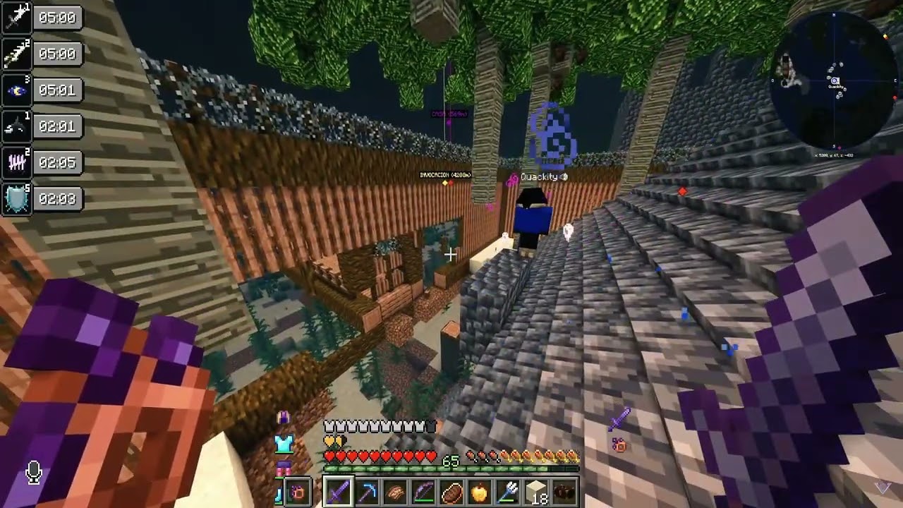 VEGETTA destruye una parte de la casa de QUACKITY 😱😂🤣 KARMALAND 5