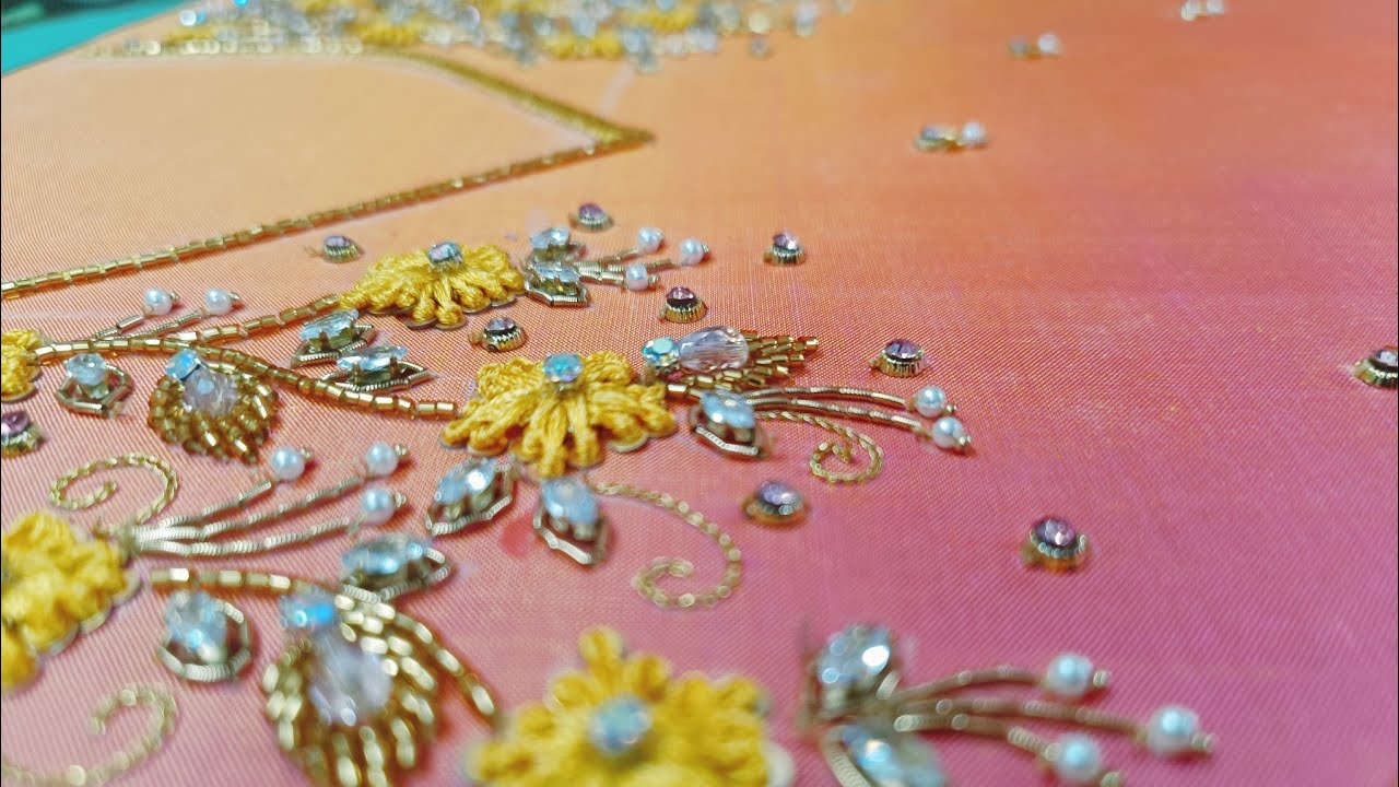 Paavadai sattai embroidery design 