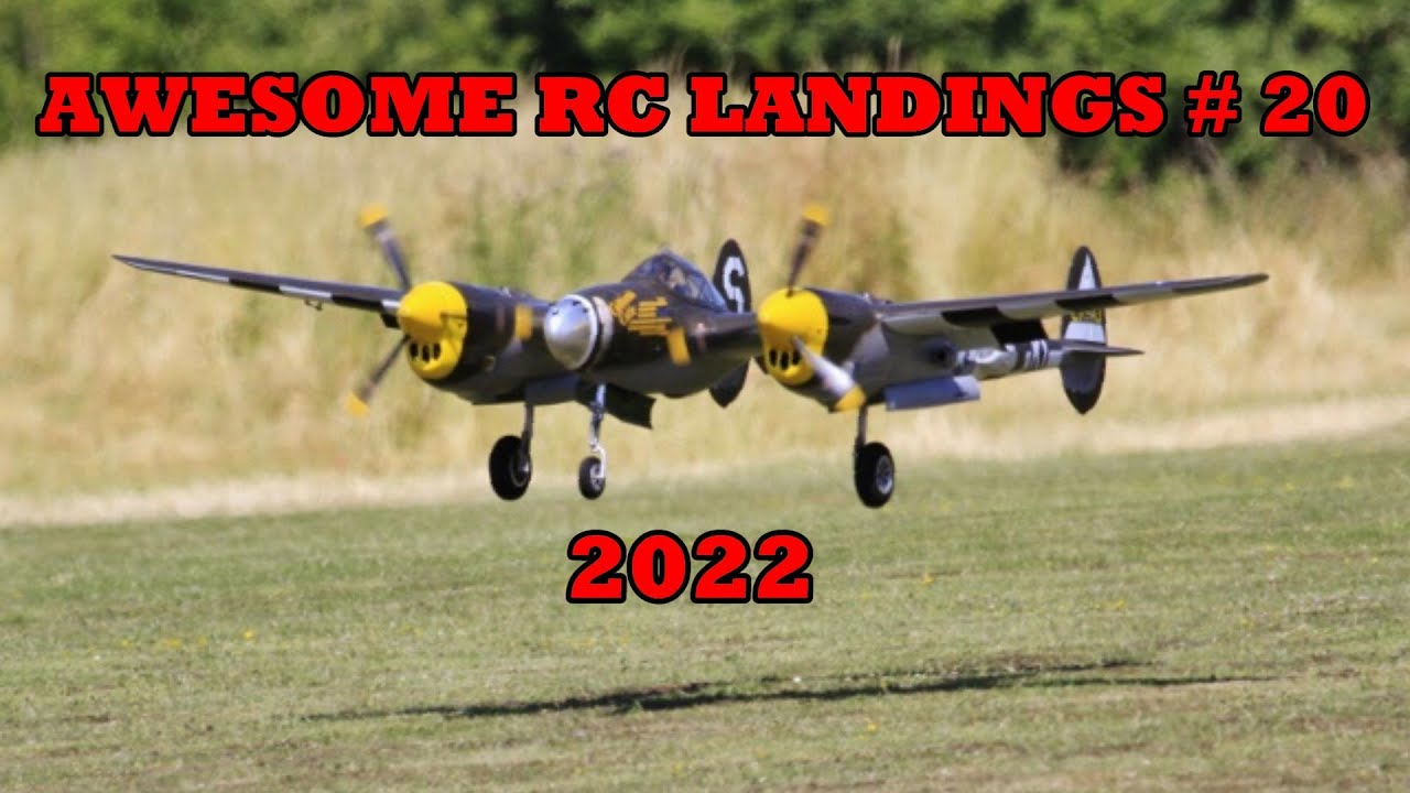 AWESOME RC LANDINGS - WW2 FIGHTERS LANDING COMPILATION - TBOBBORAP1 # 20 - 2022