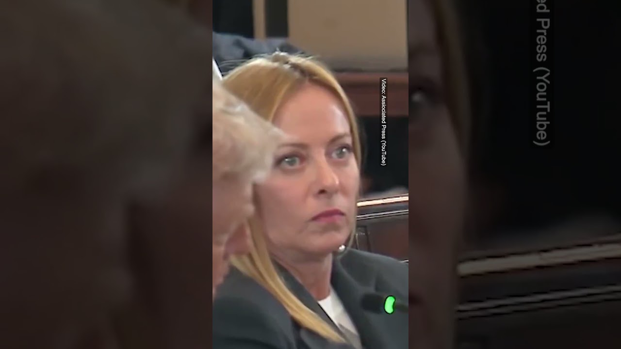 DZIWNE ZACHOWANIE MELONI NA SPOTKANIU Z TRUMPEM