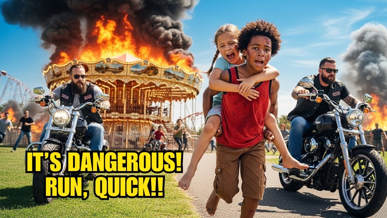 Homeless Boy Lost His Sight Rescuing Biker’s Daughter from Fire Attack, what 300 Hells Angels Did
