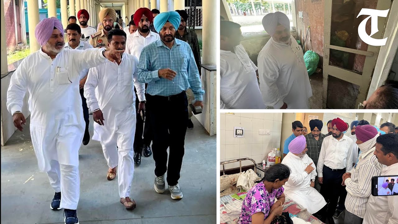 Punjab health minister Chetan Singh Jouramajra conducts surprise check at Patiala hospitals