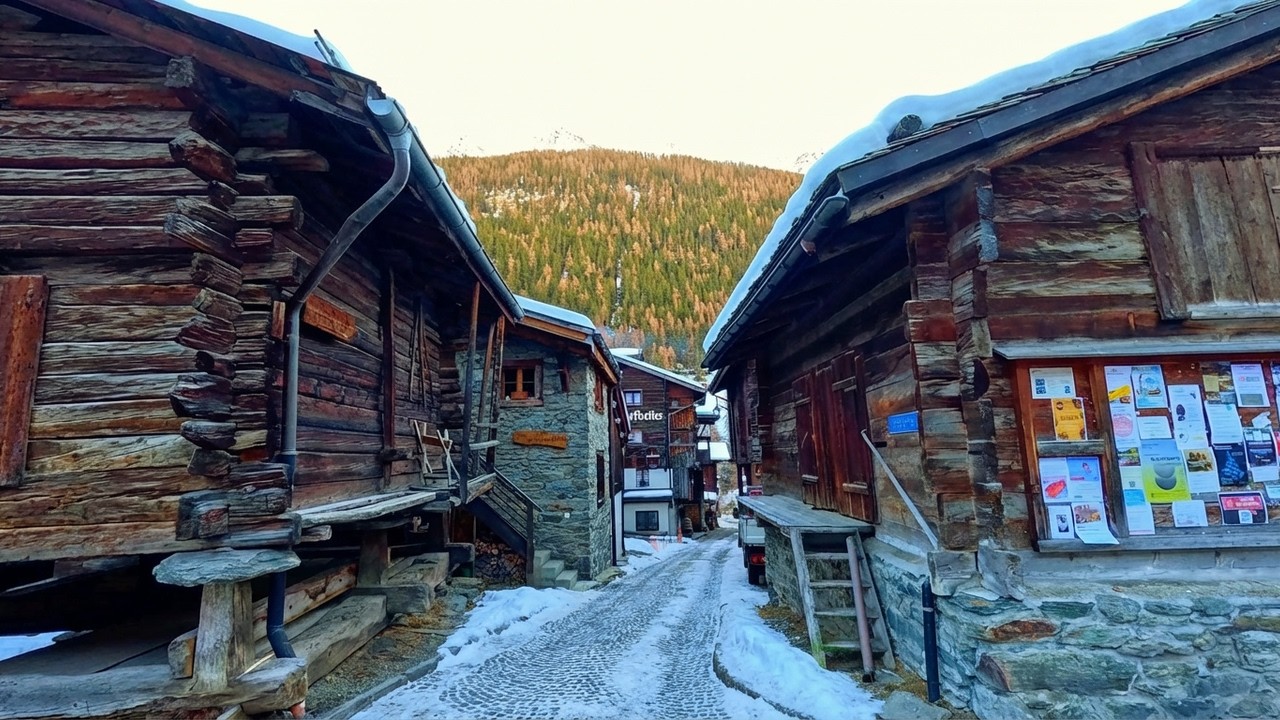 Hidden Deep in the Swiss Alps 🇨🇭 | The Quiet Wooden Village of Kippel [4K]