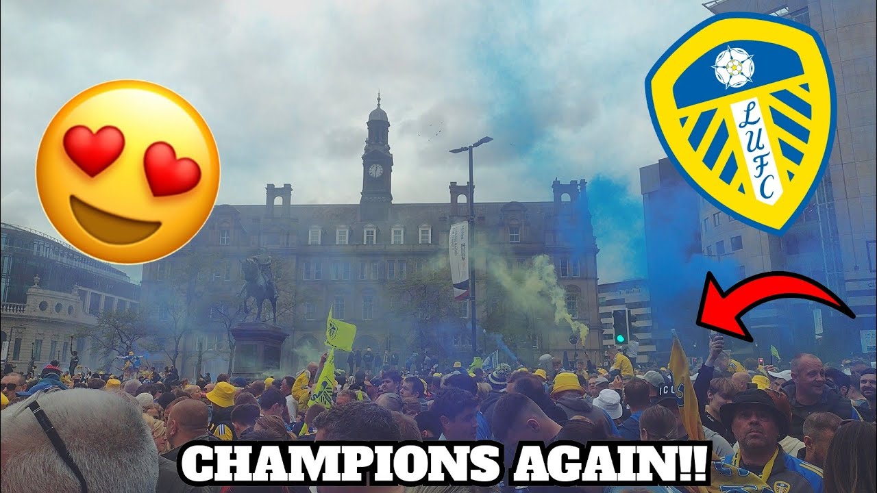 OVER 100K LEEDS FANS TAKE OVER CITY CENTRE AS LEEDS UNITED PLAYERS PARADE