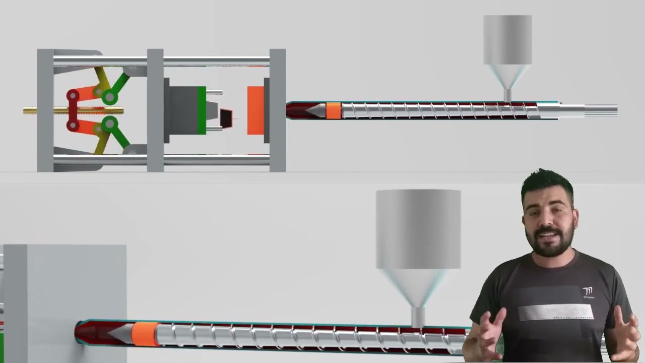 Inyección de plásticos parte 1 Simulación del proceso General de inyección de plásticos Educativo