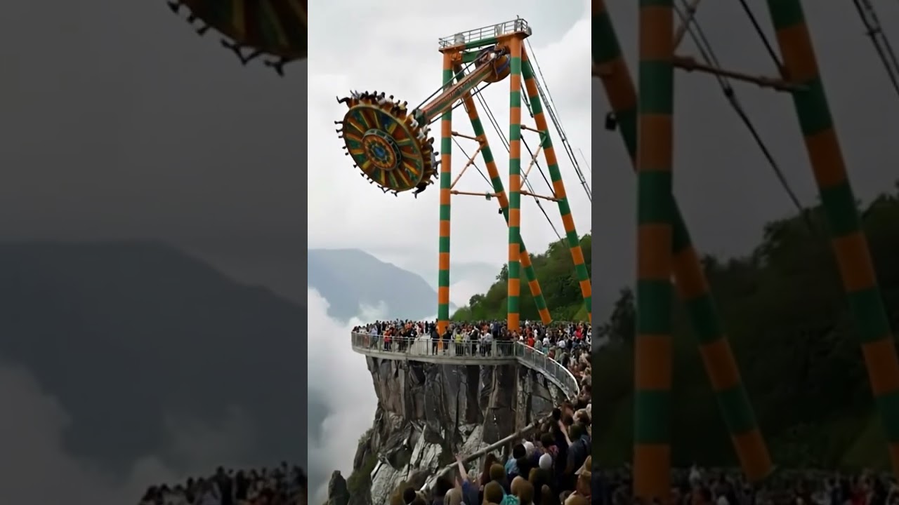 Giant Cliff Swing Ride Crashes Into Disaster 😱 | Extreme Accident