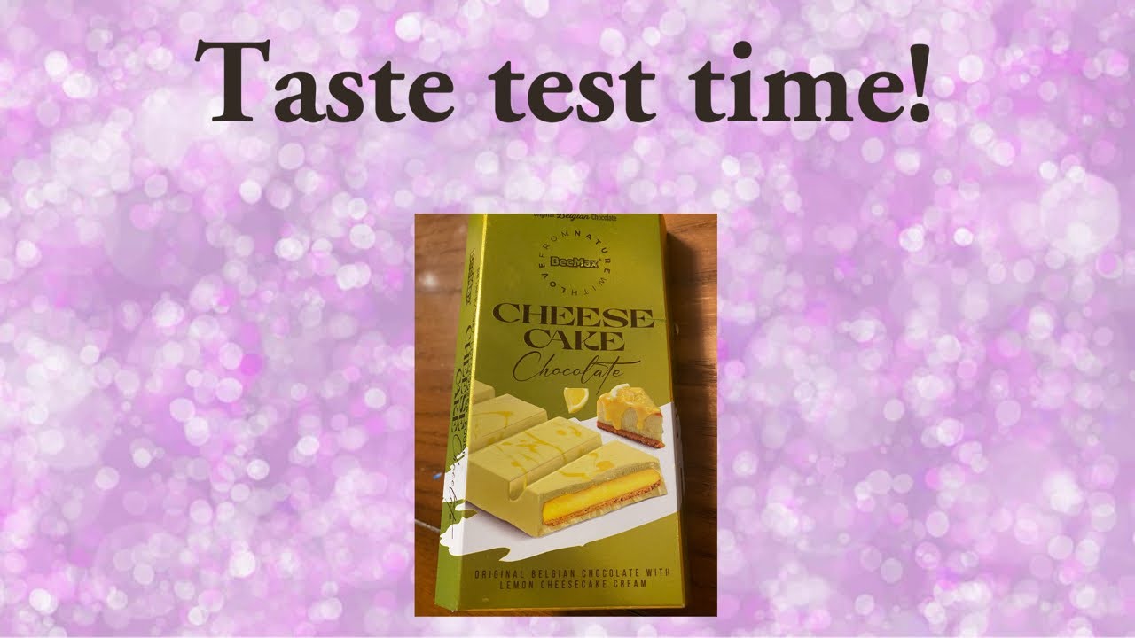 Taste test time Dubi cheesecake candy bar 
