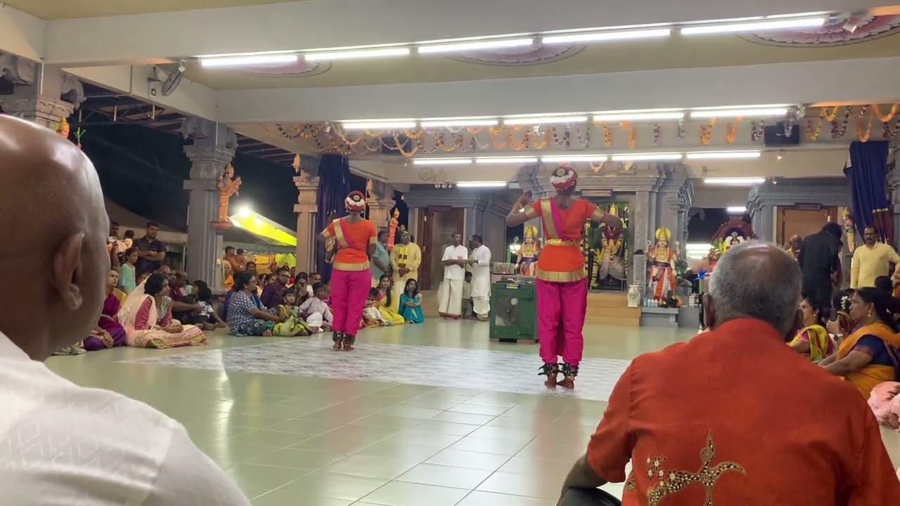 Cousins’ Bharatanatyam Performance 2 @ Taman Daya Vishnu Temple, 09.04.2024