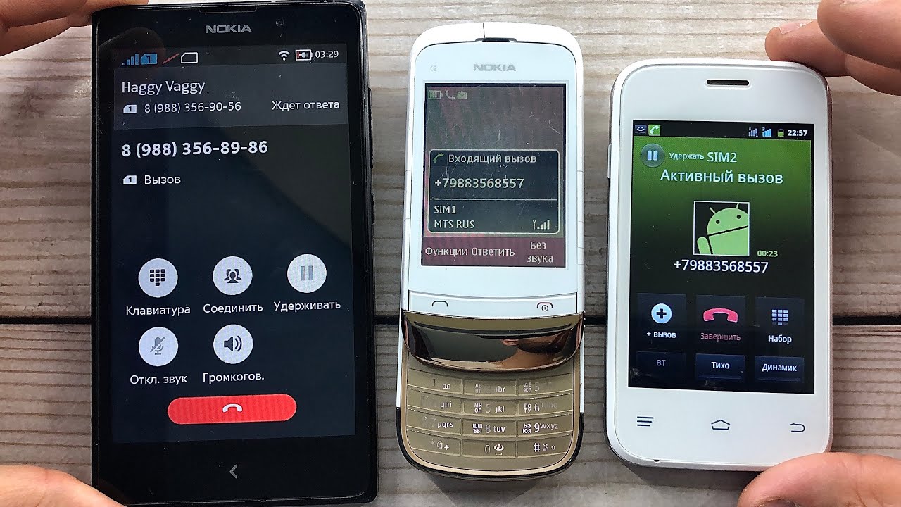 Ausgehende, Eingehende Verrückte Handyanrufe Nokia RM-1030, Nokia C2-03, Fly IQ-239+