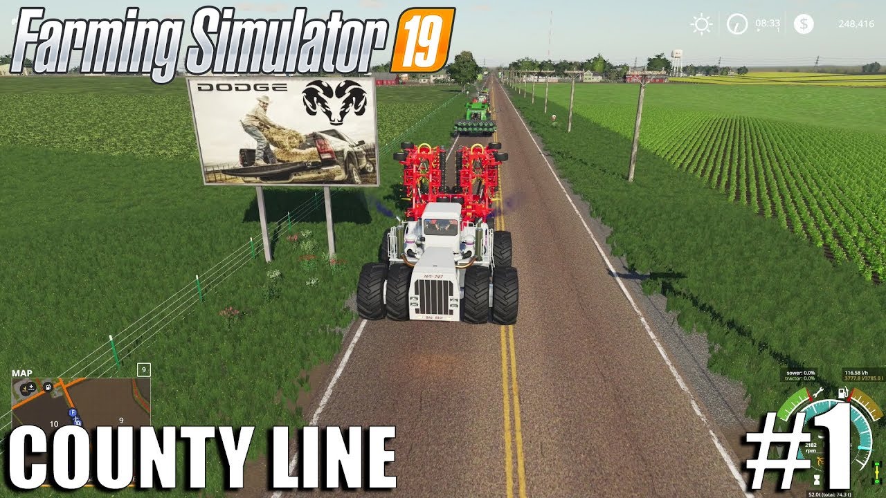 SETTING UP THE FARM | COUNTY LINE | FS19 Timelapse #1| Farming Simulator 19 Timelapse