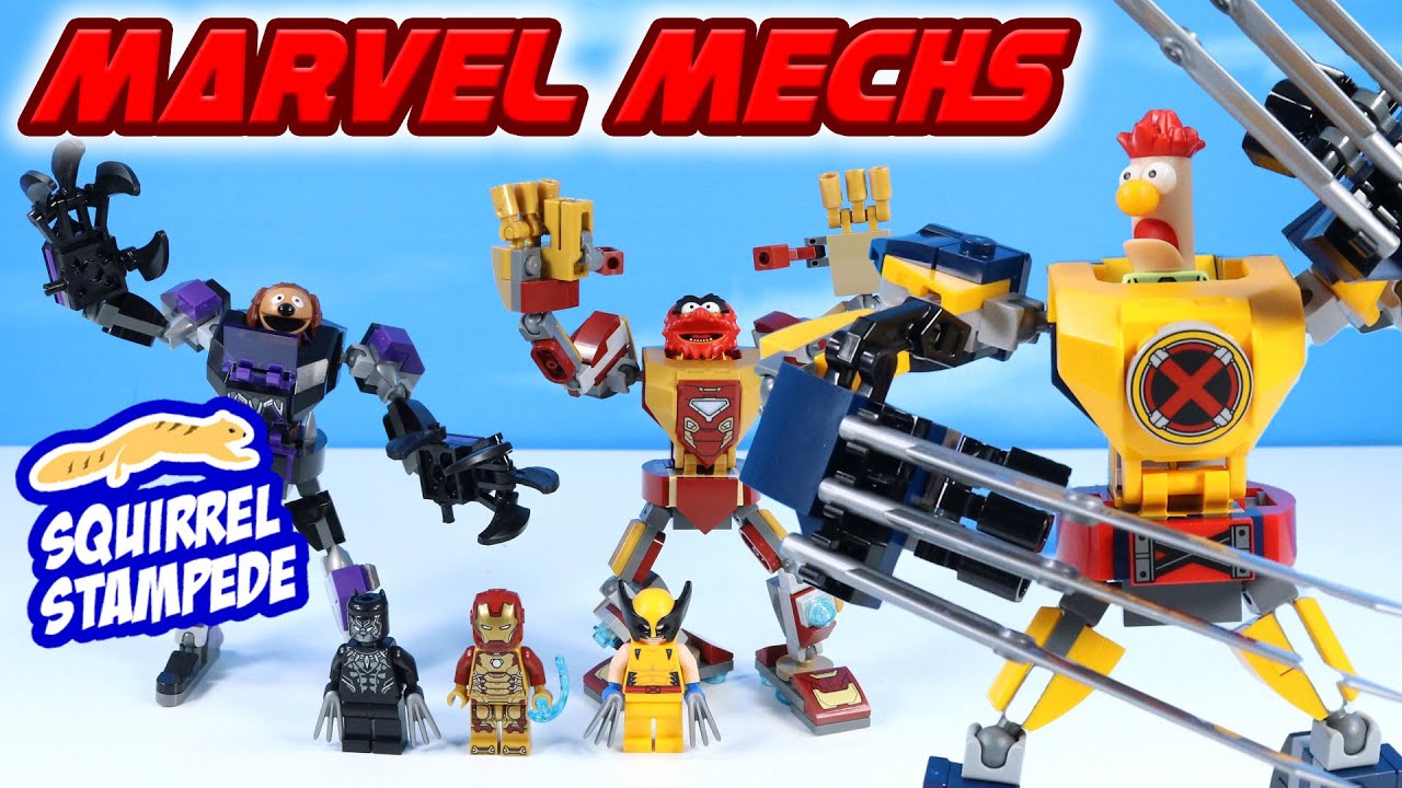 LEGO Marvel Mech Armor Black Panther & Wolverine with Muppet Switch Out Review