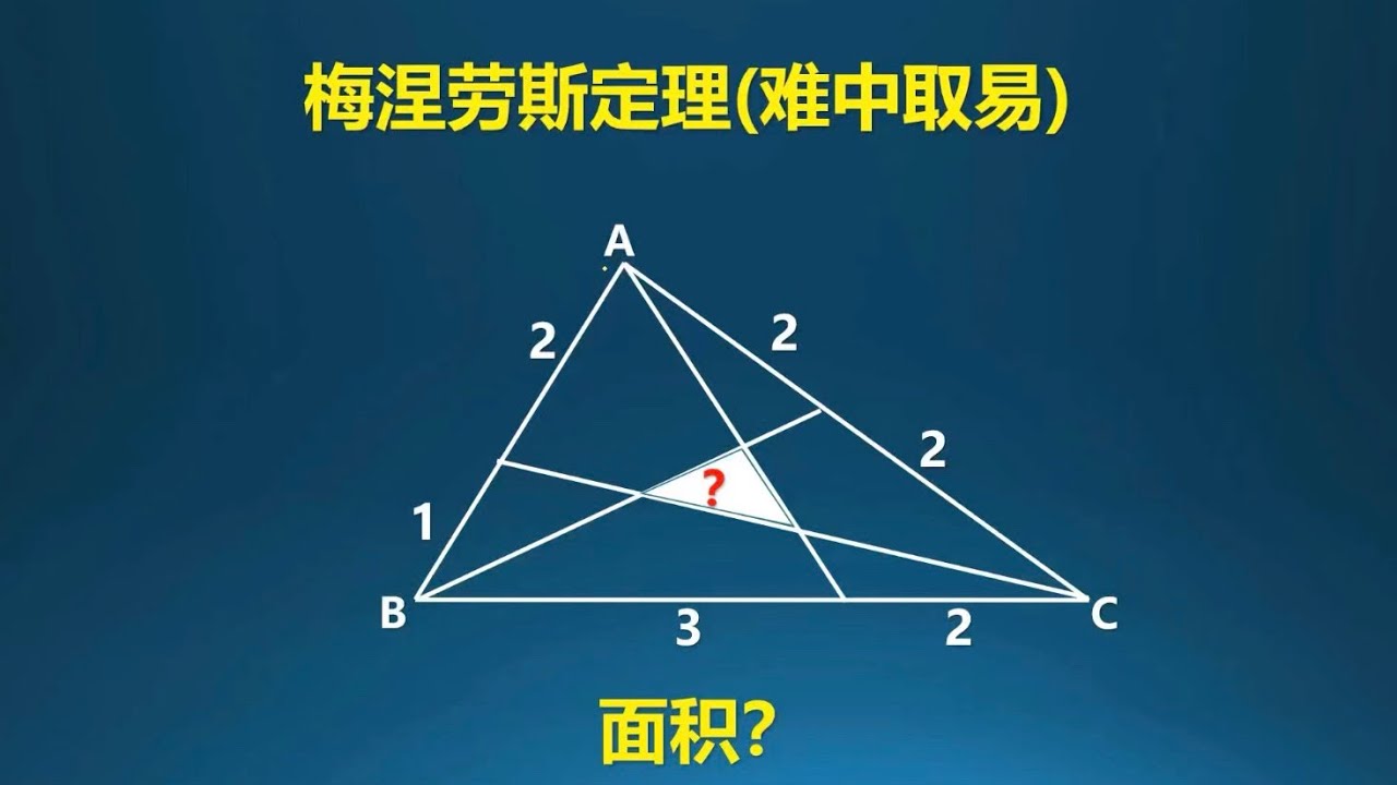 梅涅劳斯定理妙解！