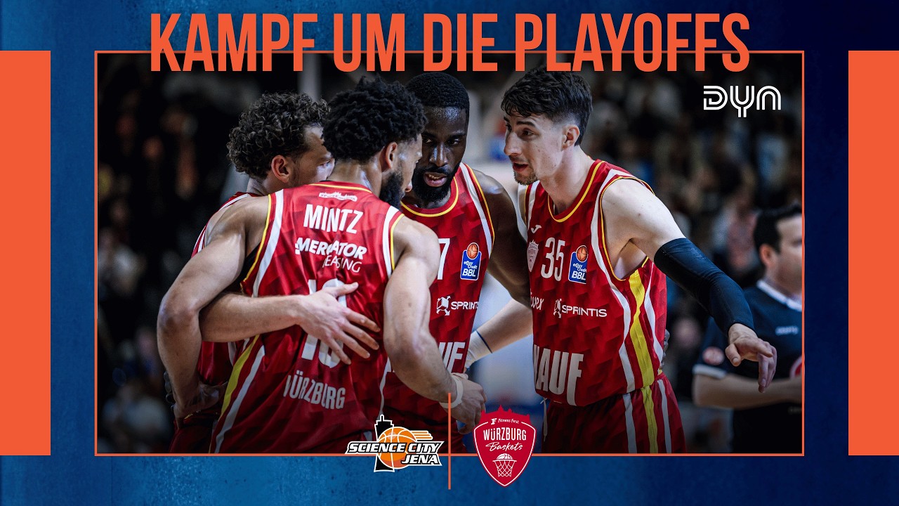 Highlights: Science City Jena - Fitness First W&uuml;rzburg Baskets | easyCredit BBL | Dyn Basketball