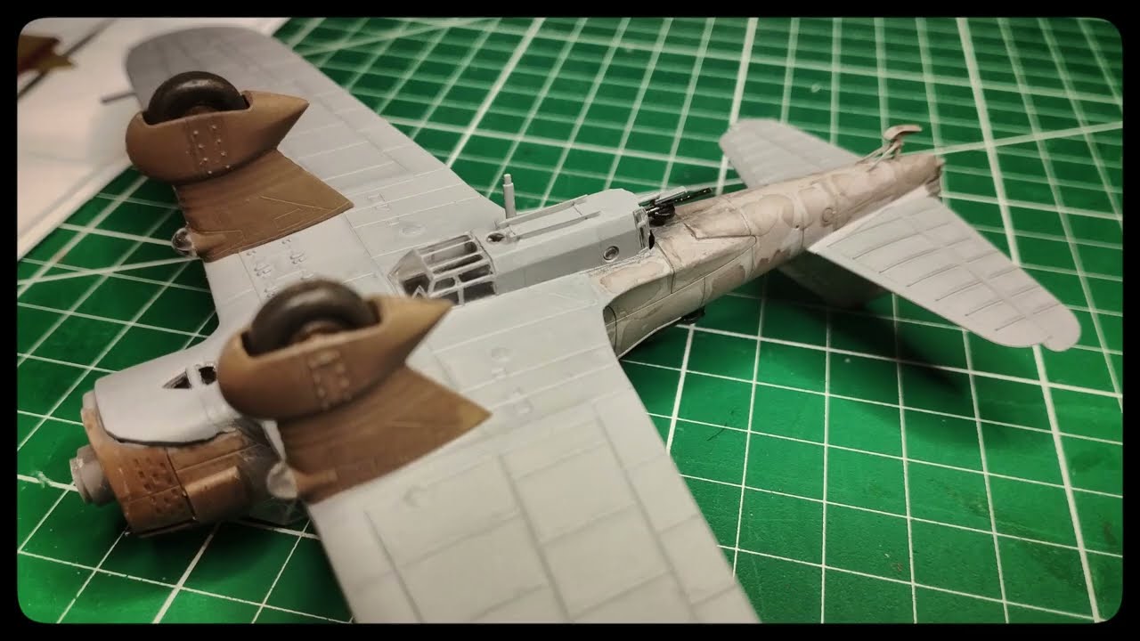 1:72 PZL 23B Karaś late IBG Models (wanna, preshading i malowanie dołu, błoto z pasteli) part II
