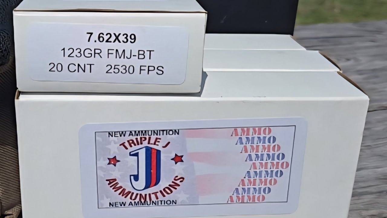 *NEW*  7.62X39 ammunition manufactured in Texas test and review. 🤠💥