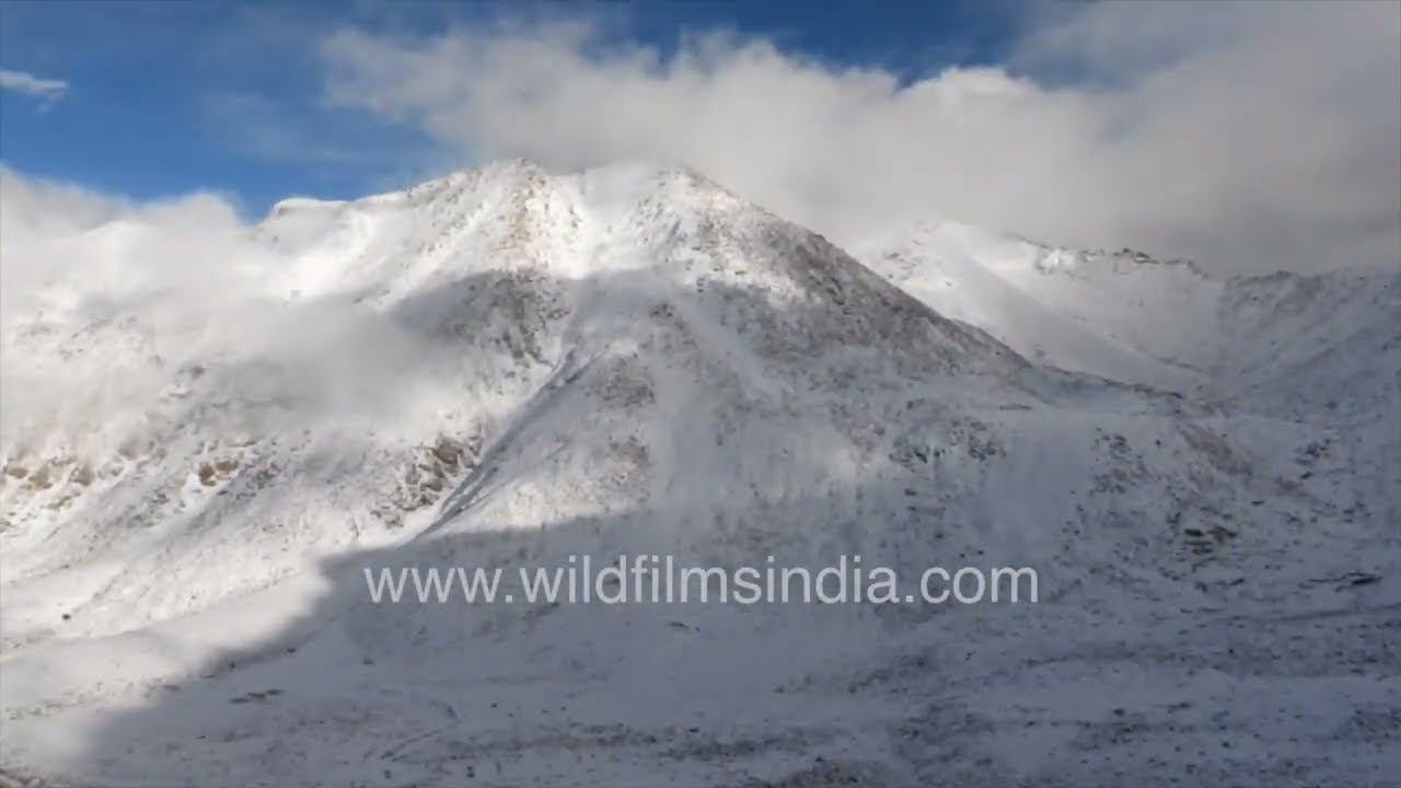 World's highest road and traffic jam in the trans Himalayan Ladakh region,  on Khardungla pass