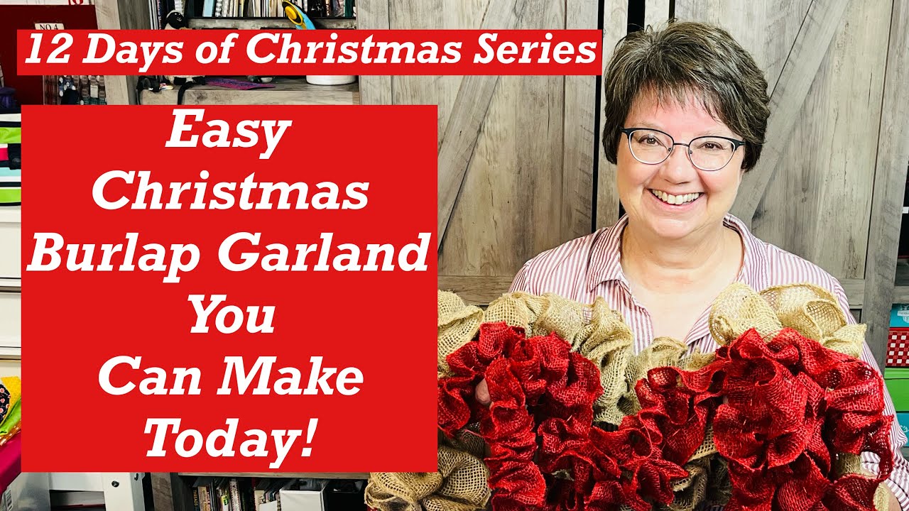 Easy Burlap Christmas Garland You Can Make Today!