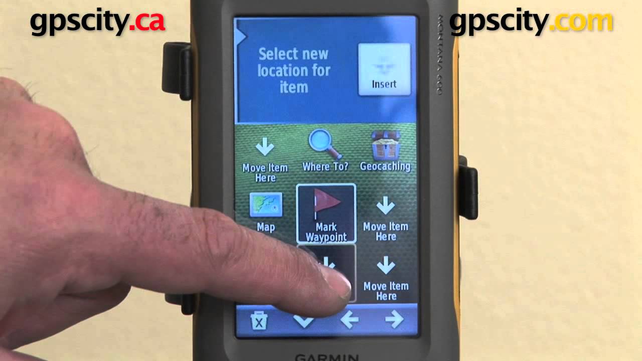 Garmin Montana 600 650 650t: Personalize Main Menu @ gpscity.com